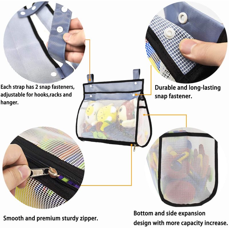 Mesh net Plastic Zipper Slider Clear Pvc Bag