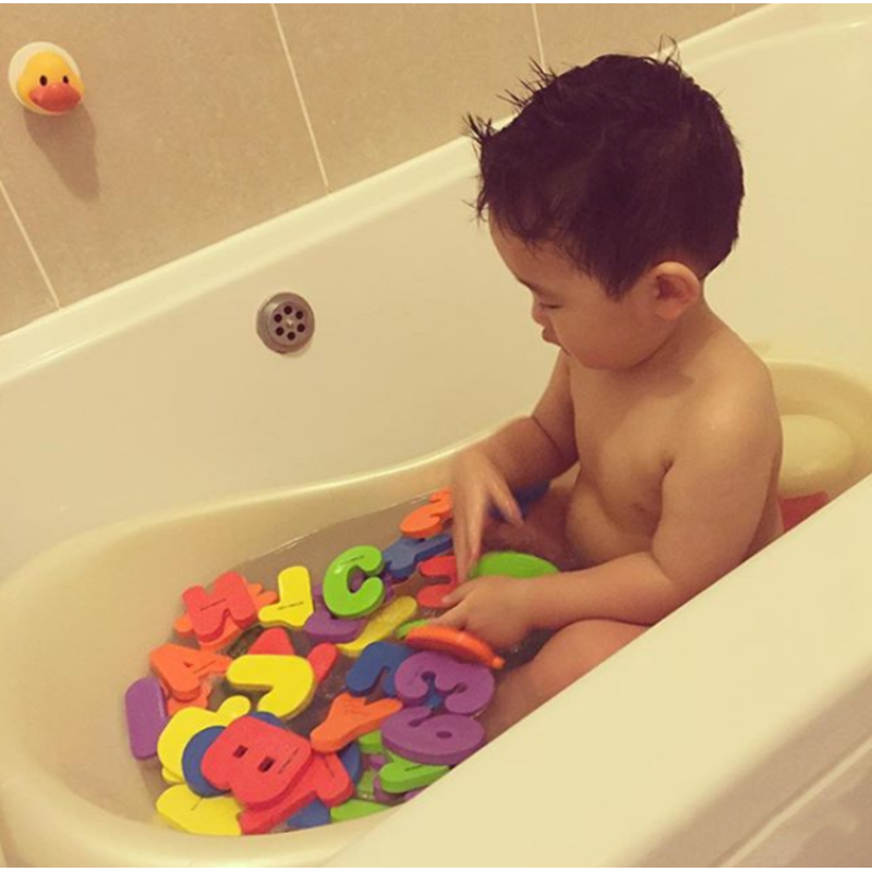 Baby Bathtub bath Toys  chinese learning children eva Foam bathroom for kids