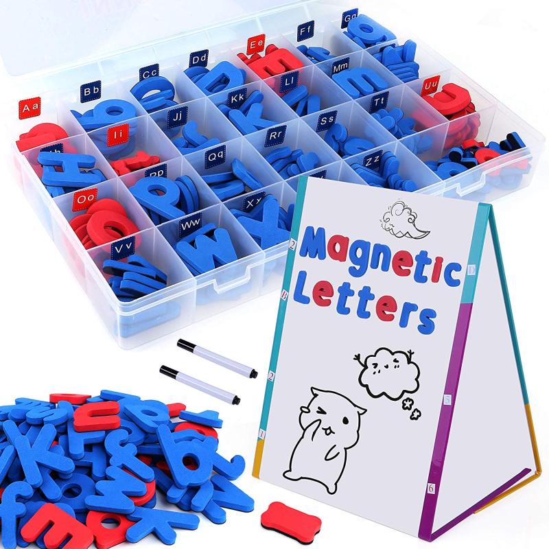 Customized wholesale children high quality eva refrigerator magnet magnetic letter toy set