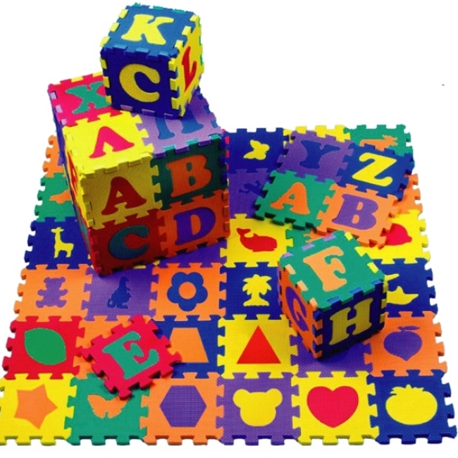 Melors colorful kids play mat educational eva foam jigsaw puzzle mat