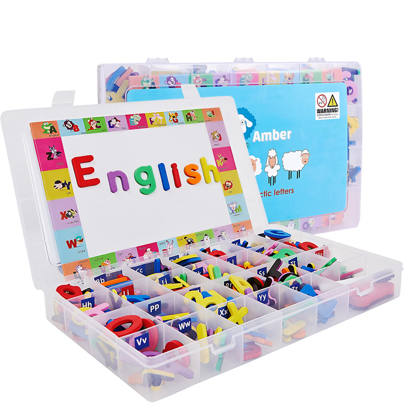 Wholesale baby school supplies educational toy foam English alphabet with magnet