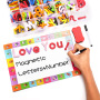 Magnetic multicolor alphabet toy set painting tool whiteboard can be customized