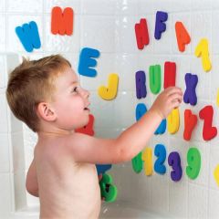 Juguetes educativos amistosos de alta calidad del baño de la espuma del bebé de la letra del eco