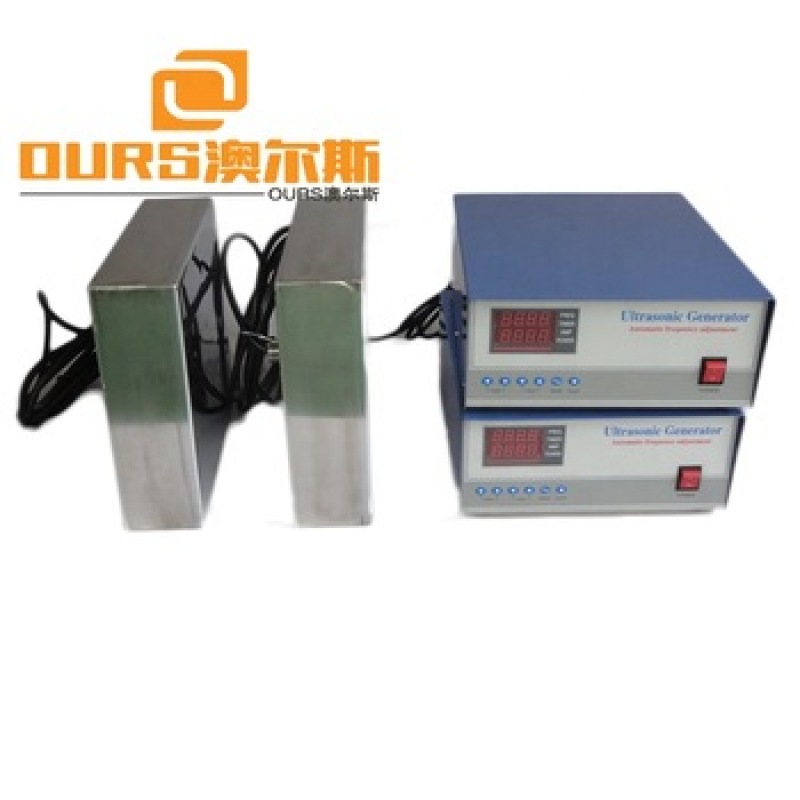40k/100k Multi-frequency Underwater Industrial Ultrasonic Cleaners , Immersion Ultrasonic Transduce Box For Cleaning Parts