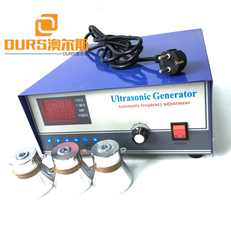 20KHZ or 25KHZ or 28KHZ or 40KHZ 2400W Ultrasonic Generator With Transducer For Ultrasonic Cleaning Tank
