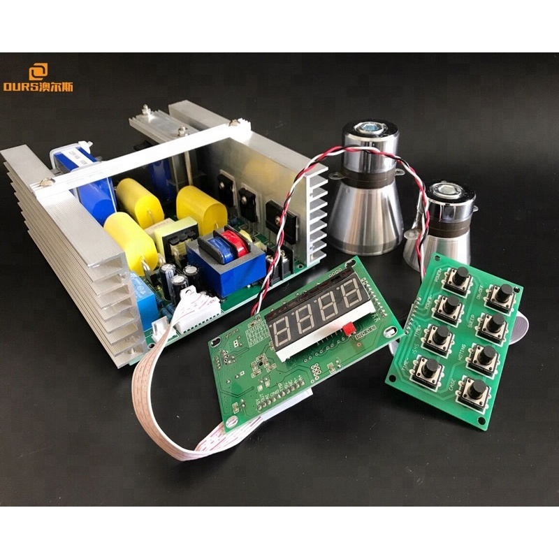 600W 25khz,28khz,33khz,40khz Ultrasonic Generator PCB with display board  display board with timer and power adjustable)