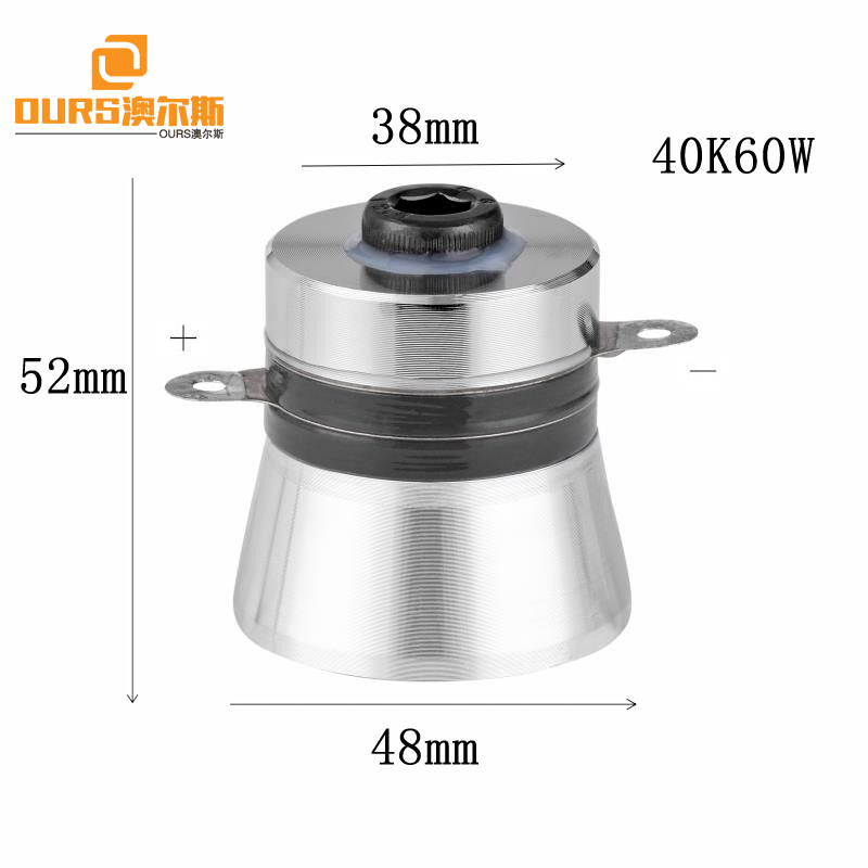 40KHz/60W/PZT4 Ultrasonic Transducer use in ultrasonic cleaner, Beauty,dishwasher and Washing vegetables for pressure transducer
