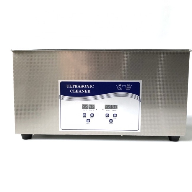 With Time Adjustable 40KHZ Power Ultrasonic Washer Industry Ultrasonic Washing Fruit Equipment 22L Transducer Washing Machine