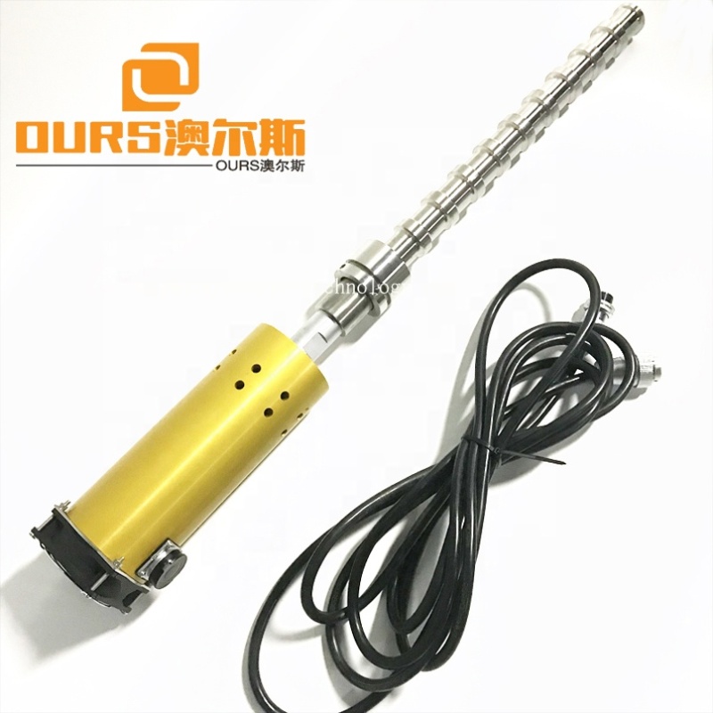 High Power 2000W Ultrasonic Transducer Probe Sonicator Vibration Dispersion Cleaner 20K Biodiesel Ultrasonic Cleaning Transducer