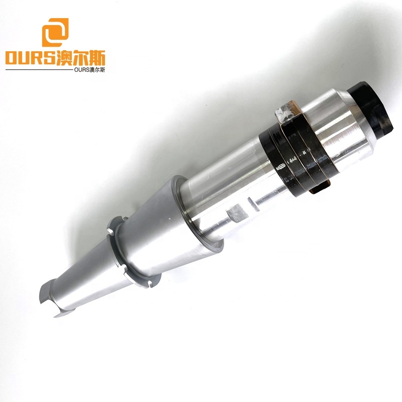 15K 2600W Piezoelectric Ultrasonic Welding Transducer Sensor And Booster For Industrial Plastic Non-wove Welding Machine