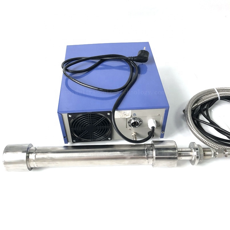 High Power Immersion Ultrasonic Cleaning Tube Reactor 1000W Piezo Cleaner Transducer Pipe Ultrasound Tubular Reactor With CE