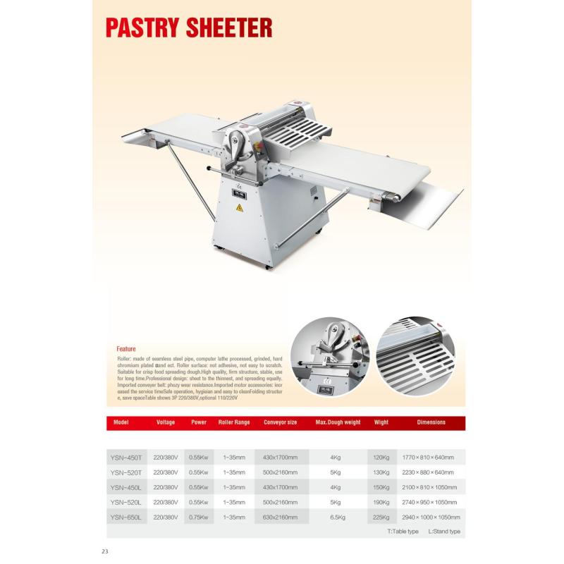 New Vertical Industrial Bread Dough Sheeter Desktop Crisp Machine/Pastry Food Mixing Machine for Sales