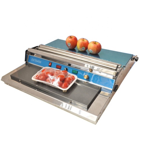 450mm Plastic Food Cling Film Wrapping Sealing Supermarket Food Fruit Vegetable Packing Wrapper Machine