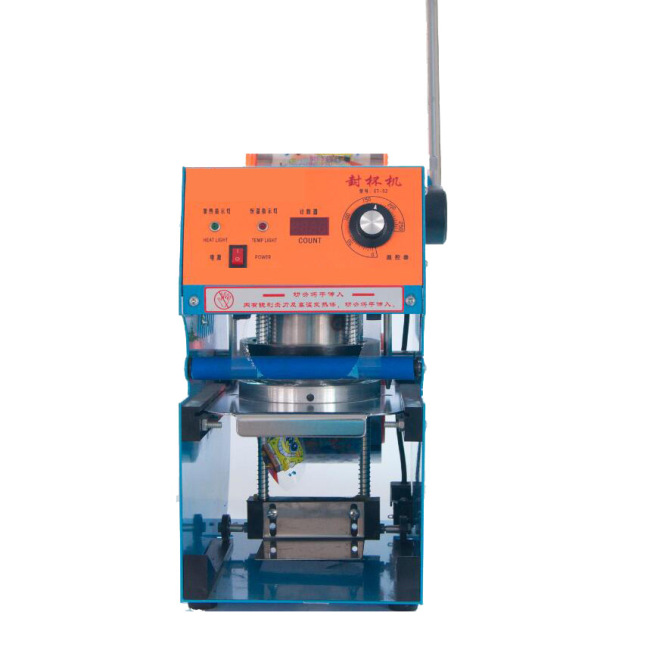 75mm 95mm 90mm Manual Plastic Cup Sealer Sealing Machine 110v / 60hz