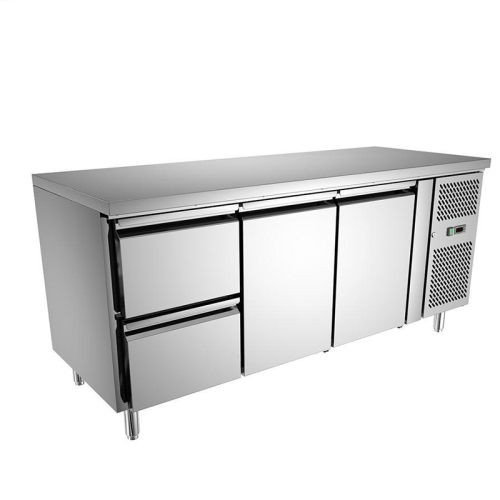 Commercial Horizontal Stainless Steel Air Cooling Refrigerator Drawer Cabinet Refrigerated Table Console