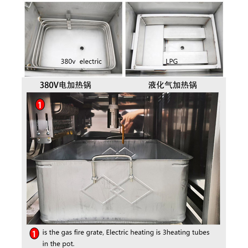 55L Stainless Steel 35L Commercial Chicken Beijing Duck Pressure Fryer 6-8 Ducks Each Time