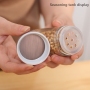 Tins For Spices 430 Stainless Steel Glass Rotary Seasoning Can Set Wholesale Salt And Pepper Shaker Kitchen Spice Jar Glass