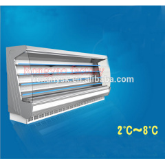 Новый интеллектуальный контроль температуры может настраивать вертикальный шкаф с воздушной завесой для супермаркетов, шкаф для хранения ветрового холодильника