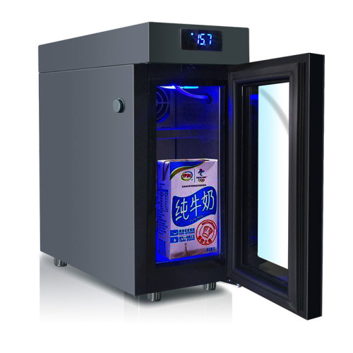 5L Household Small Refrigerator Milk Coffee Companion Fresh Keeping Refrigerated Glass Door Ice Bar Cold Storage