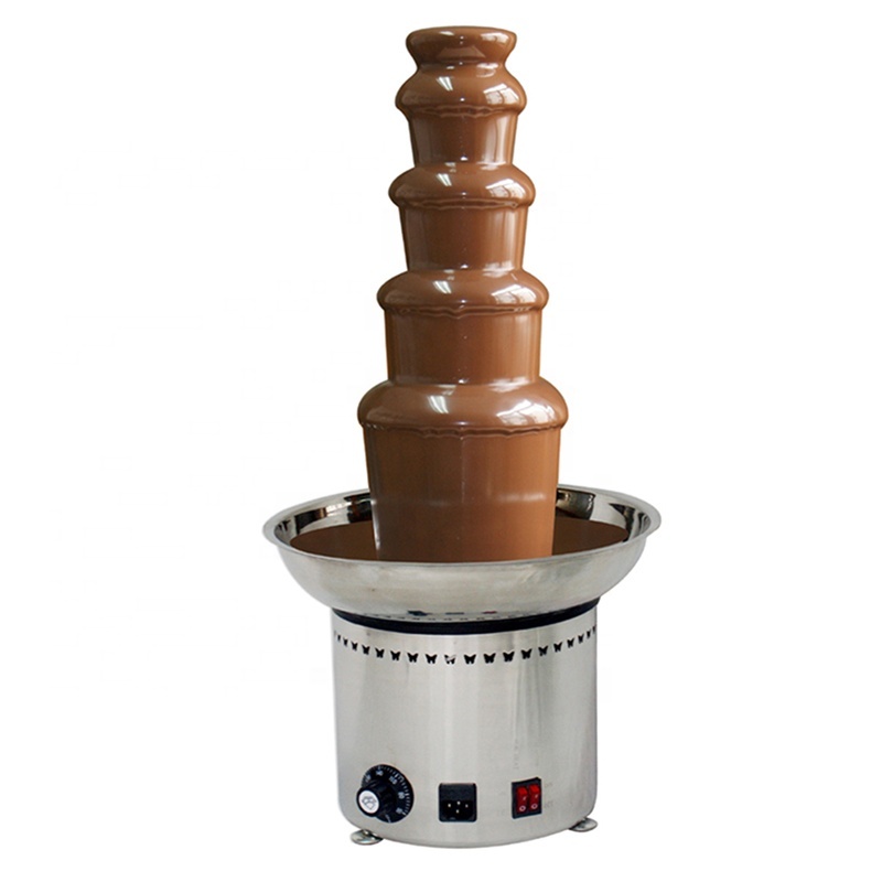 5 layers Hotel New DIY Chocolate Fountain Three Layers Creative Design Chocolate Melt With Heating Fondue Machine