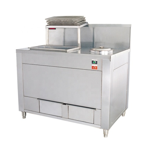WYN-832 Stainless Steel Frying Chicken Meat Burger Potato Chips Mixing Shrink Wrapping Powder Coating Table Oiled Food KFC Equi