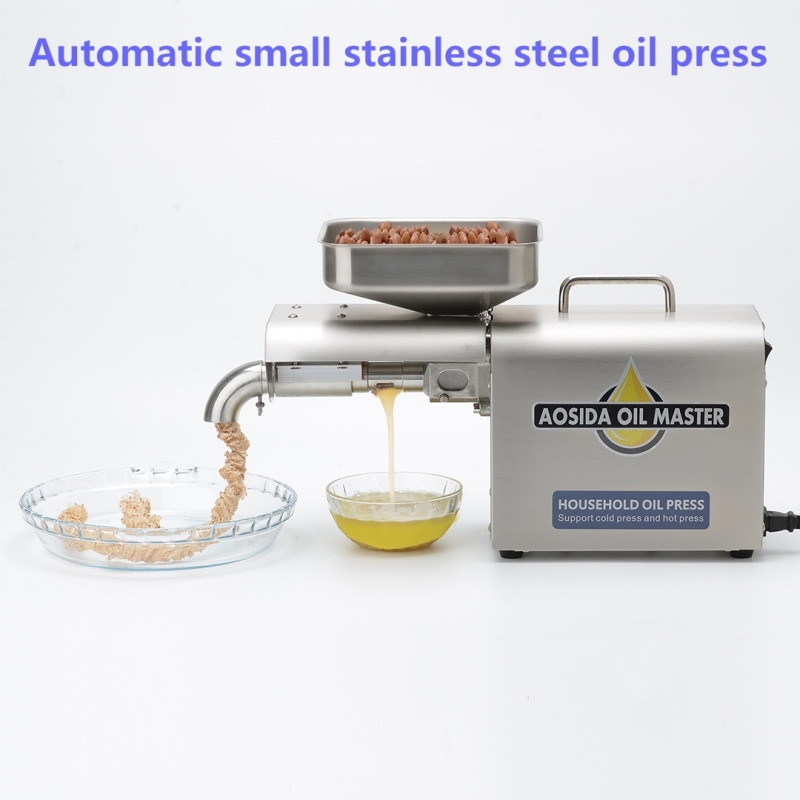 888A Automatic Household Intelligent Mini Oil Press Machine Plant Hot And Cold Sesame Walnut Peanut Stainless Steel