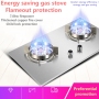 LPG NG Nine Chamber Household Portable Gas Cooker Stove Prices Stainless Steel Fierce Fire Range Platform Inlay Dual Purpose