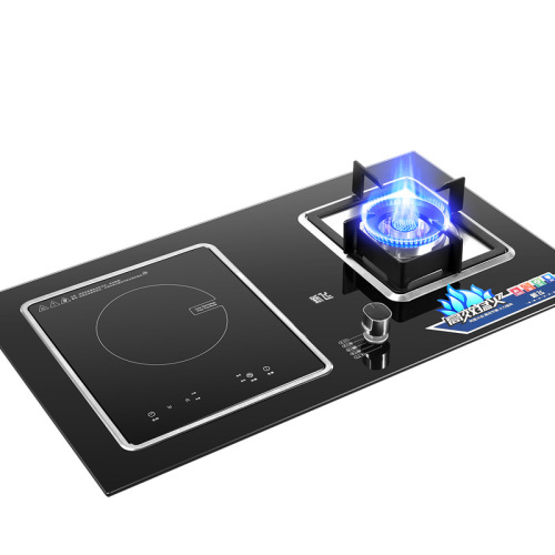 Gas Electric Dual Purpose Stove Double Stove One Electric One Gas Desktop Embedded Induction Cooker Gas Stove Ng Lpg