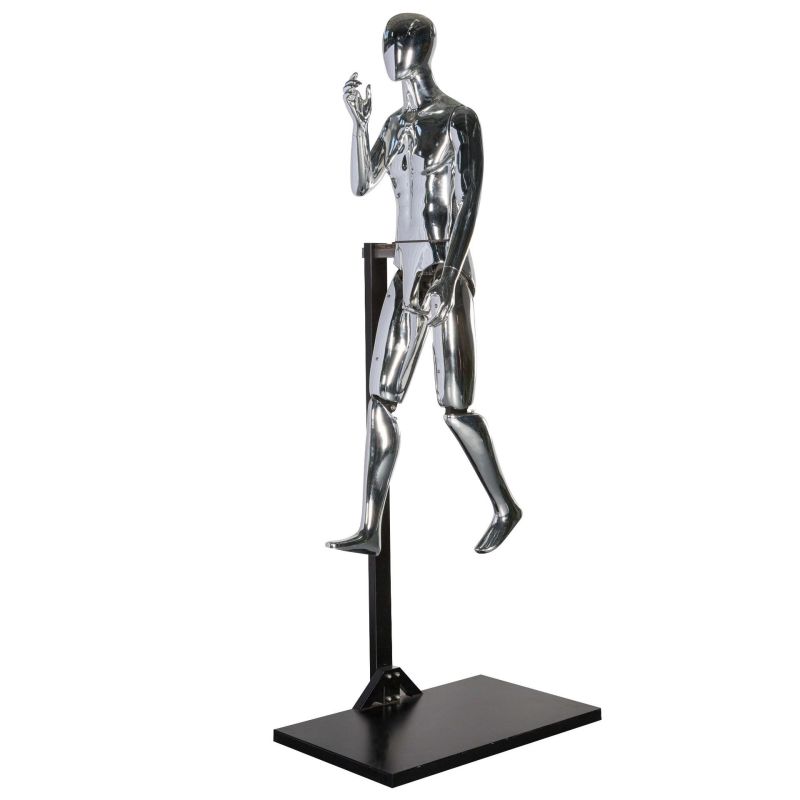 Props Male Mannequin Full Body Robot Dynamic Model Anthropomorphic Intelligent Leisure Walk Clothing Store Window Display Rack