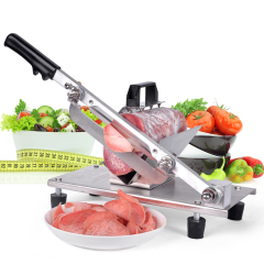 Commercial Home Newly Design Manual Frozen Meat Rolling Potato Carrot Slicer Slicing Machine