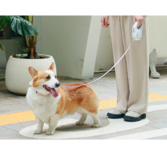 Новый выдвижной поводок для собак, светящаяся тяговая веревка для домашних животных, автоматический телескопический трос для выгула собак, ошейник и поводок для собак