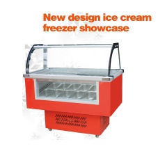 Отгрузка полного контейнера 10 резервуаров для мороженого Стекло Оборудование для мороженого Морозильные шкафы Витрина морозильной камеры
