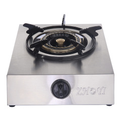 Оптовые бытовые газовые плиты Fierce Fire Desk Тип Lpg Ng Панель из нержавеющей стали Бытовая плита с одной плитой