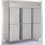 -5~-18C High Quality Fan Cooling Vertical Commercial 6 Doors Compressor Freezer Kitchen Cooler Fridge Frozen Cabinet