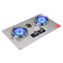 LPG/NG Gas Stove 2 Burners Bilateral Intelligent Timing Gas Range Household Table And Embedded Use Gas Cooker