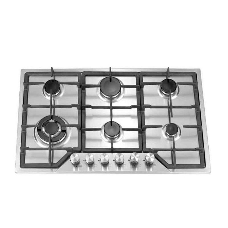 Stainless Steel Surface 4 6 Burners Gas Stove Built-in Panel Multi-burner Stove Multi-burner Stove Manufacturer OEM Low Price