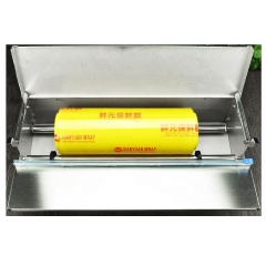 Manual Stainless Steel Plastic Food Cling Film Wrapping Sealing Home Supermarket Food Fruit Vegetable Packing Wrapper Machine