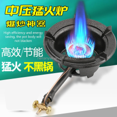 Stir Frying Energy Saving Cast Iron Manual Ignition Stoves Domestic Gas Stoves Commercial Lpg Fast Medium Pressure Stoves