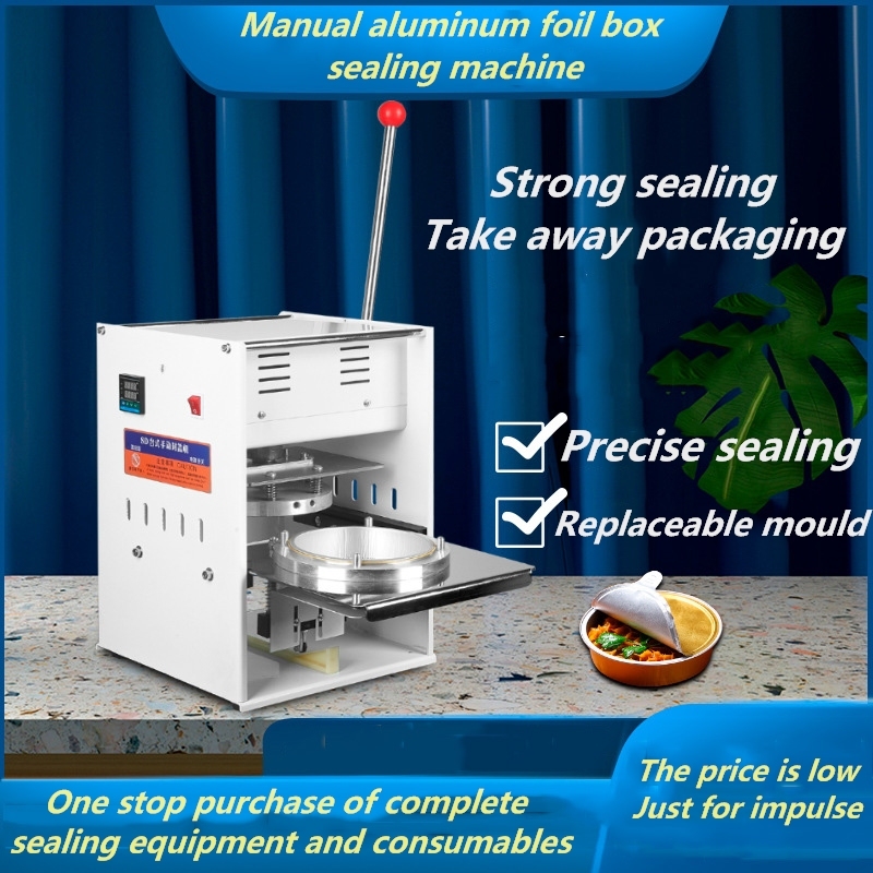 Aluminum Foil Box Sealing Machine Fast Food Takeaway Instant Noodles Carton Yogurt Cup Manual Sealing Machine