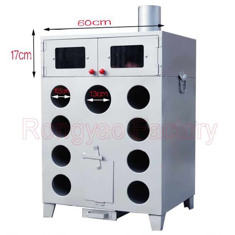 9 Hole Thicken Double Layers Corn Grilled Gas Charcoal Wood Roasted Sweet potato  Oven Machine