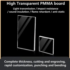 Transparent Acrylic Plate Processing Customized Color Plexiglass Plate Laser Cutting And Drilling PMMA Light Diffusion Plate