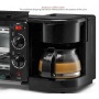 3 in 1 Mini Very Small Home use Breakfast Machine Drip Coffee Machine Fry Dish And Baking Pizza Oven
