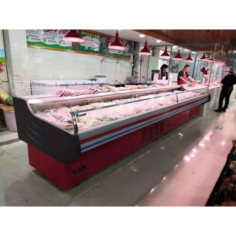 2.5m Fridge Foshan Supermarket Freezer Commercial Meat Deli Display Refrigerator Fridge Open Chiller  Equipment