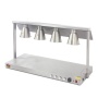 Stainless Steel Body 4 Head Food Warmer Lamp Luxurious Buffet Heating Lamps Kitchen Food Station