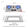 HOT SELLING 2 head 9  Table Top Intelligent Timing  Stainless Steel Household LPG / Natural Gas Cooker Stove