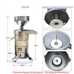 TGM-200 100-175kg/h Stainless Steel Soybean Grinding Machine for selling