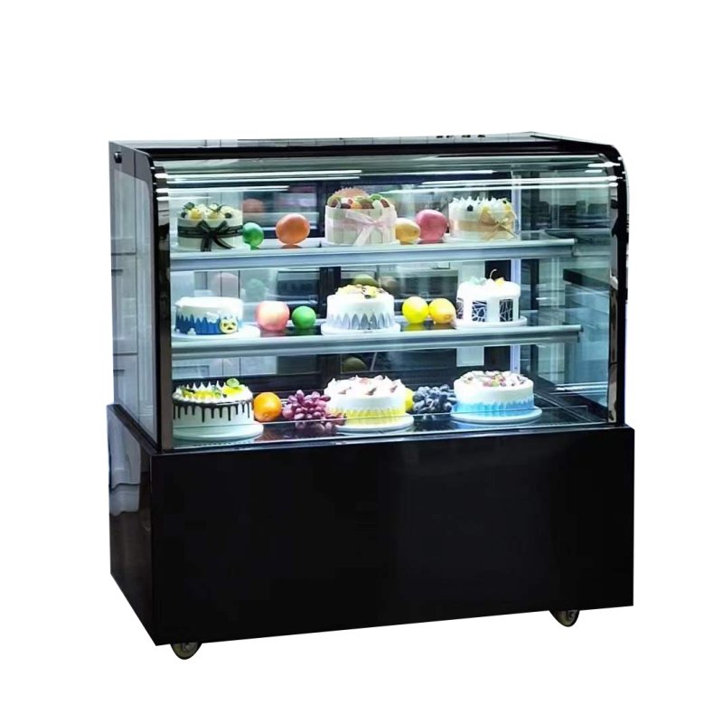 Black color 2021 Japanese Upright New Production Commercial Cake Showcase Cabinet  Refrigerator