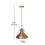 High Quality Hanging Copper Color Food Warmer Lamp