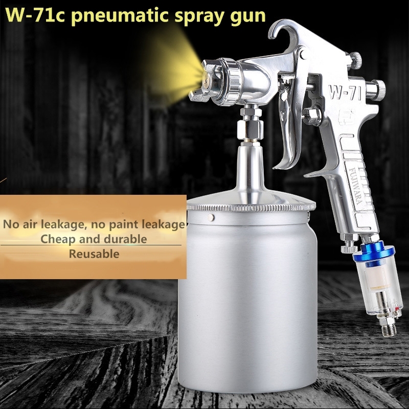 W-71c Air Pneumatic Spray Guns Upper And Lower Pot Paint Spray Guns Atomizer Furniture Wood Automobile Spray Gun Painting