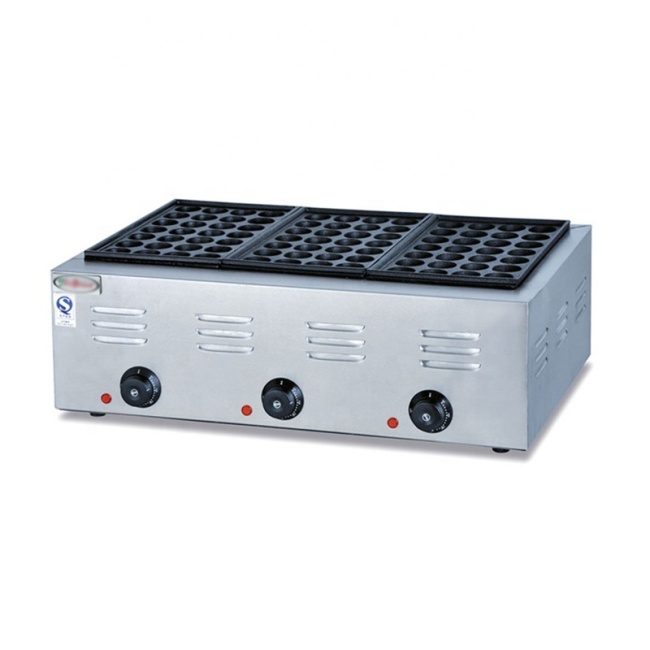 EH-768 Octopus Electric Stainless Steel Fish Pellet PLATE Takoyaki Grill Griddle Making Machine